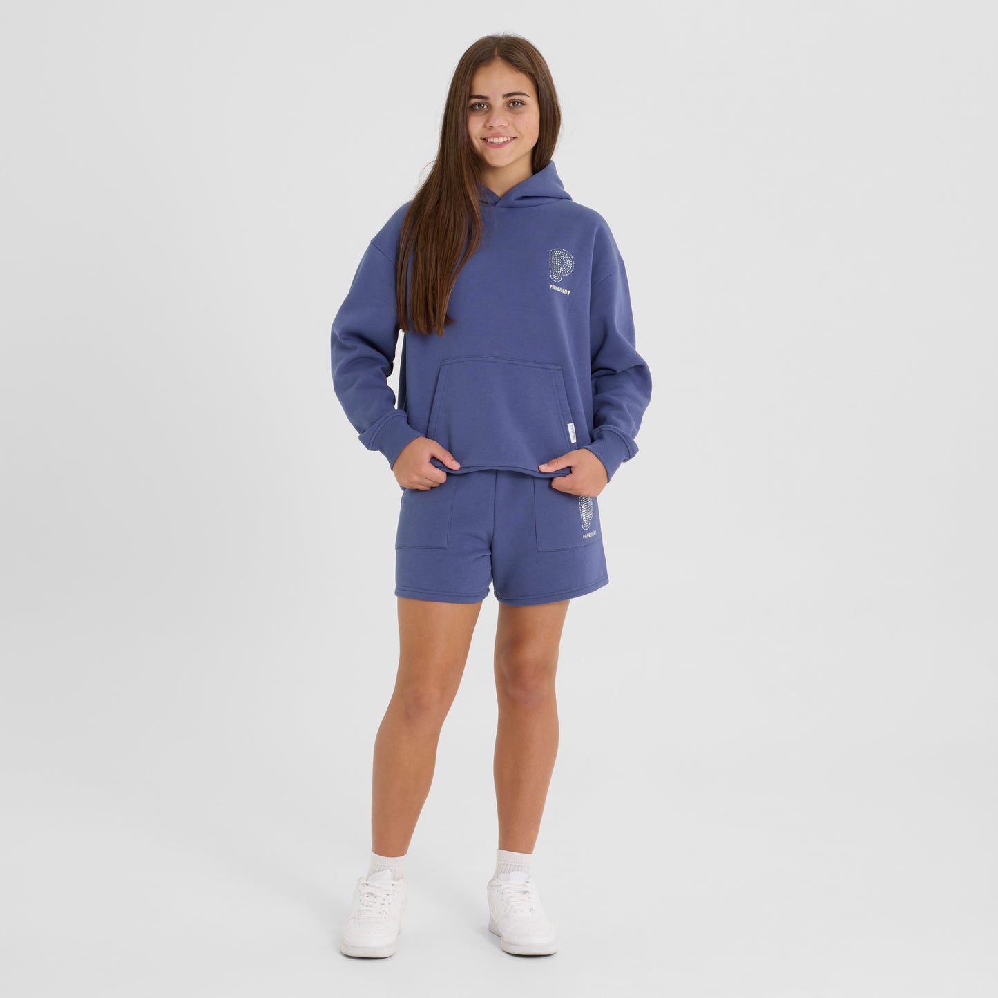 Indigo Embellished Shorts