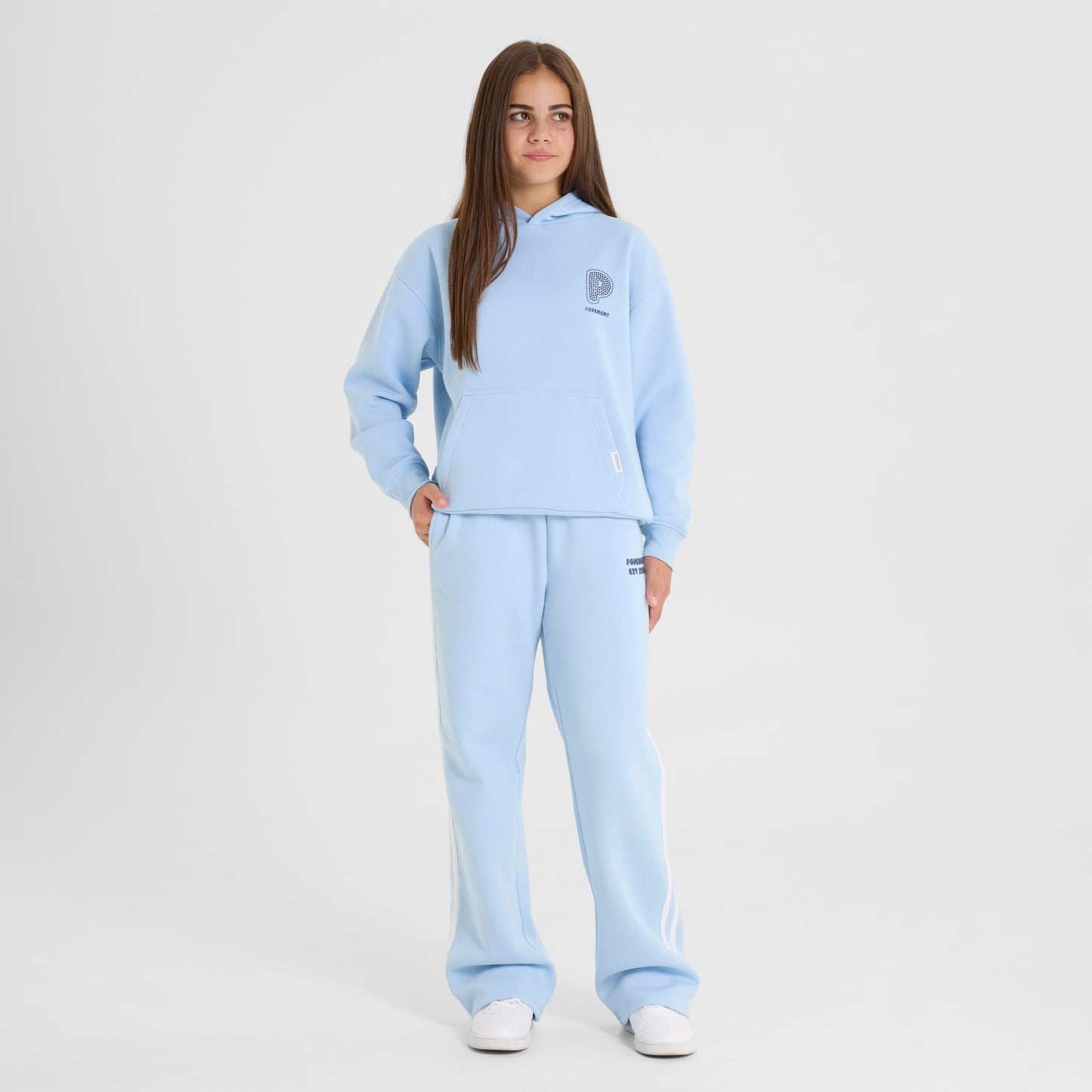 Light Blue Side Stripe Pants