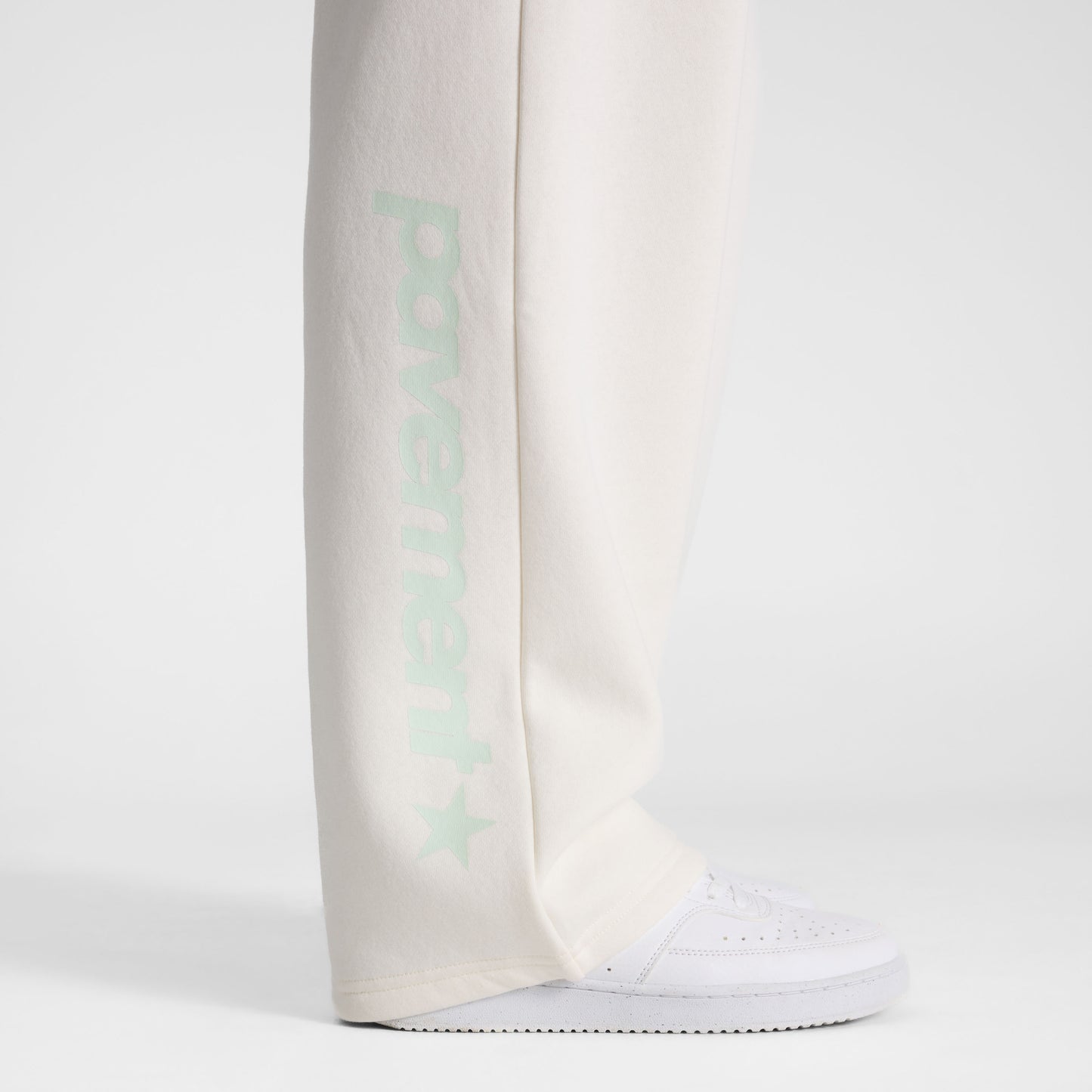 Marshmallow Wide Leg Track Pants