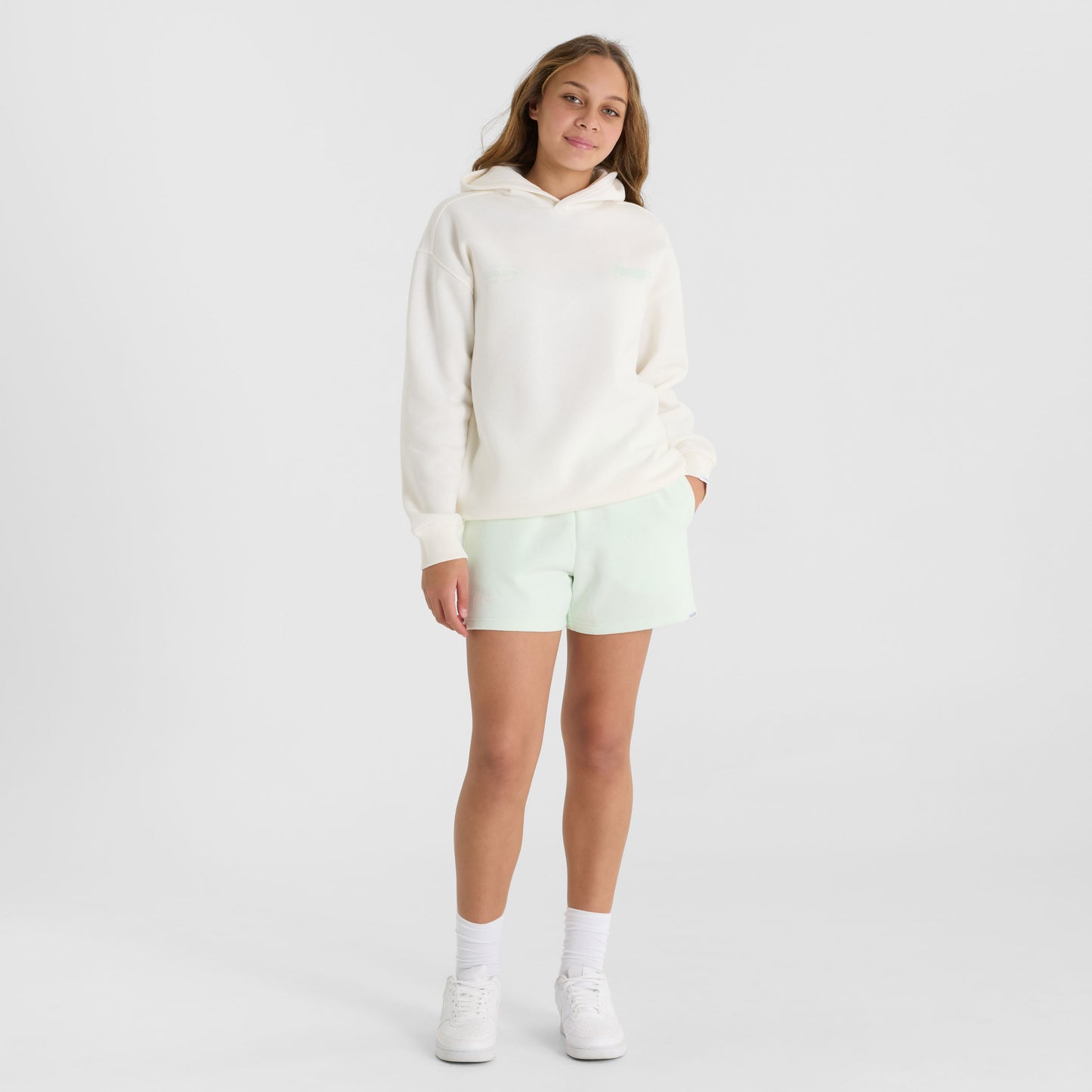 Side Stripe Shorts Light Green