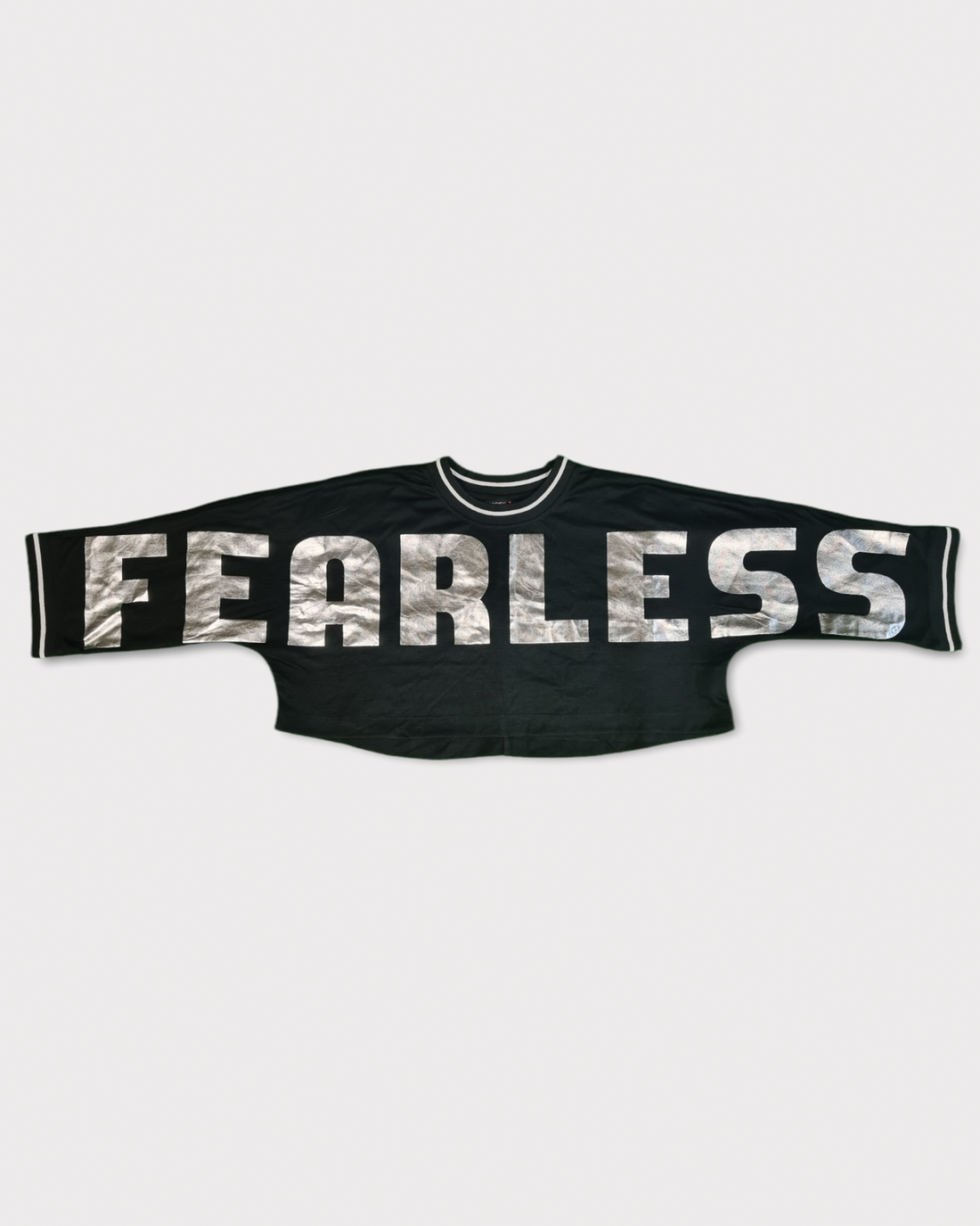 Meryl Top - Black Beauty with Silver Foil