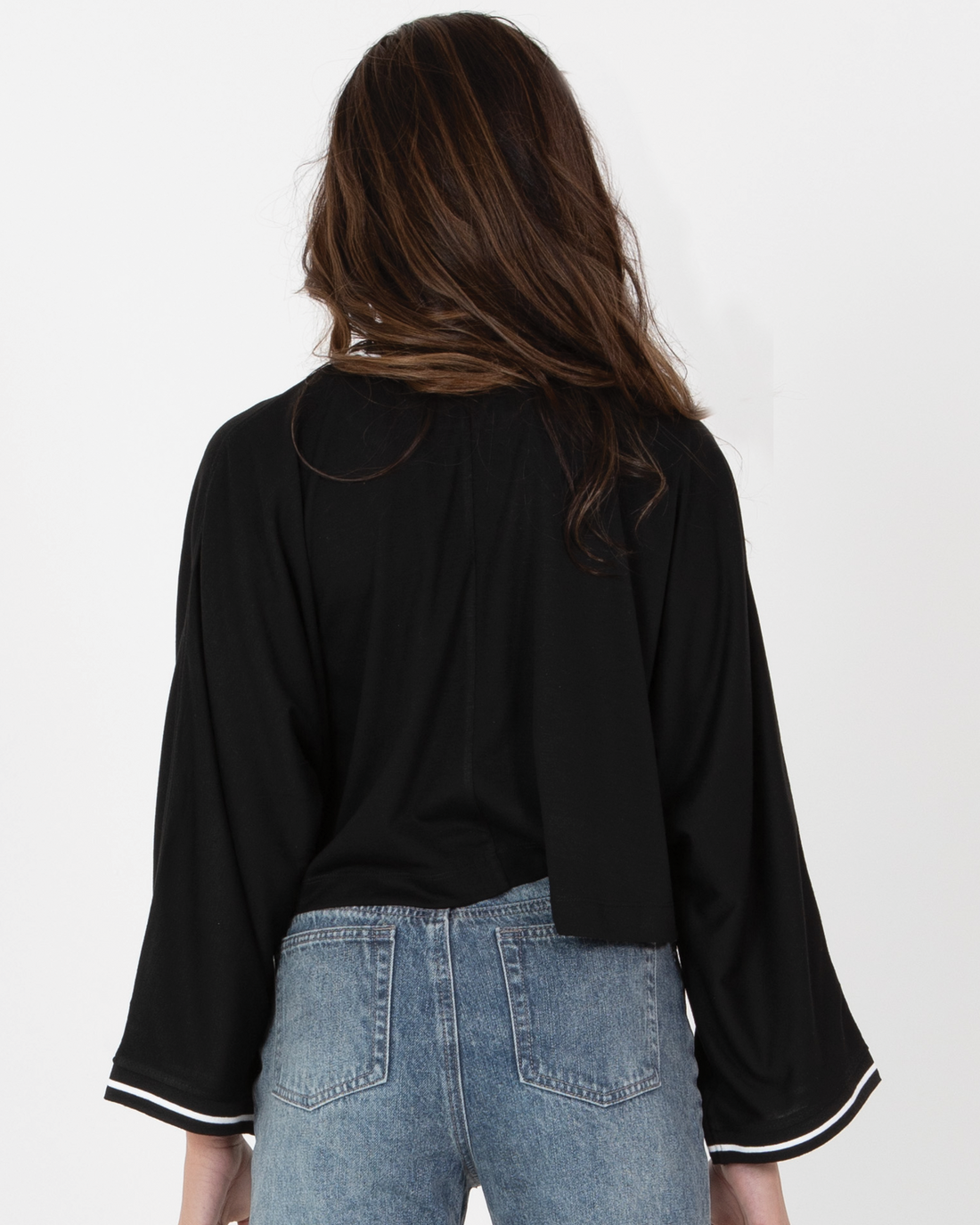 Meryl Top - Black Beauty with Silver Foil