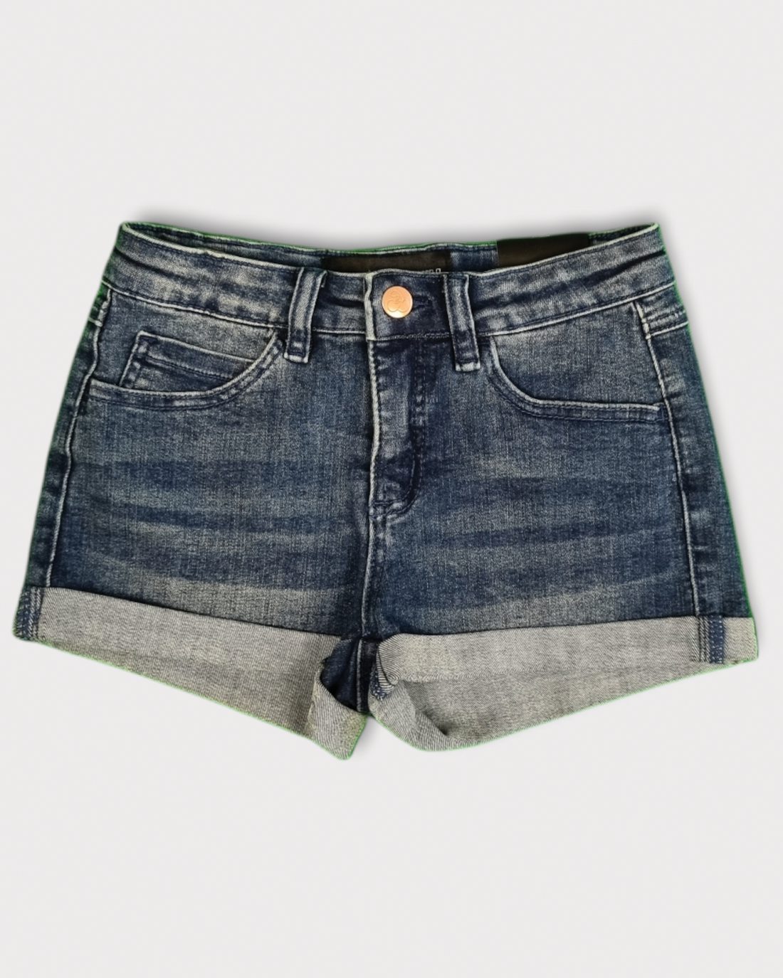 Leah Short in Dark Blue Wash
