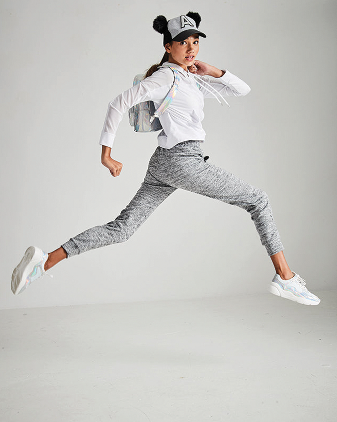 Maddison Sweat Pant - Soft Grey Marle