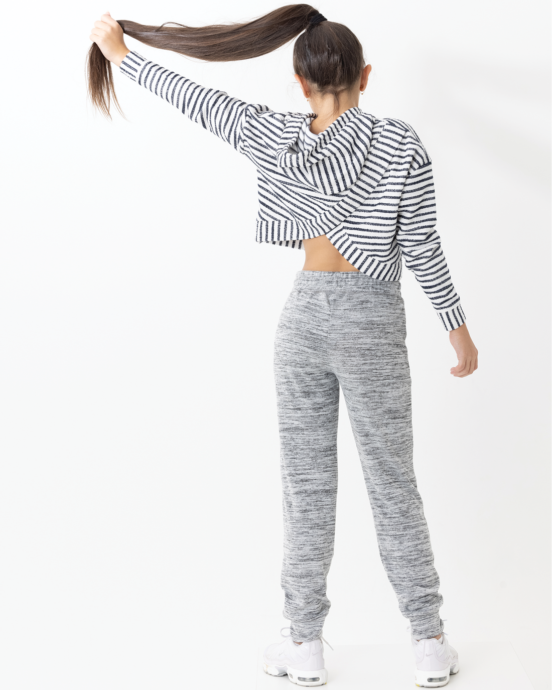Maddison Sweat Pant - Soft Grey Marle